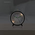 Equity by La Crosse 20091 5 Inch Silent Sweeping Quartz Metal Alarm Clock, Dark Gray