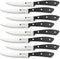 Premium 8-Piece German High Carbon Stainless Steel Serrated Steak Knife Set, Full Tang Steak Knives