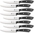 Premium 8-Piece German High Carbon Stainless Steel Serrated Steak Knife Set, Full Tang Steak Knives