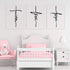 Faith Love Hope Cross Wall Sign Christmas Metal Decorative Hope Wall Cross Large Metal Spiritual Decorations for Christmas Home Religious Hanging Cross Wall Decor, Nice for Home and Gifts (8 x 15 Inch)
