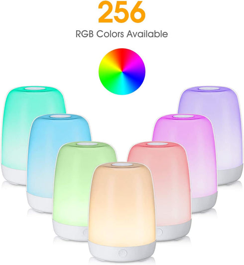 AMEXI Baby Room Night Light, LED Bedside Touch Sensing Light for Children Breastfeeding and Sleep Aid with USB Rechargeable Desk Lamp Dimmable Warm Night Light, Soft Eye Care