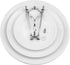 Tebery 2 Pack Ceramic Cake Stand Dessert Display Tower Stand - 6, 8, 10 Inches, 3-Tier Serving Tray Platter Party Food Server Display Holder with Silver Carry Holder
