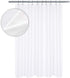 RV Shower Curtain Waffle Weave 60 x 64 Inches for Travel Trailer and Camper - 230GSM Heavy Fabric, Water Repellent, Washable, White, 60x64