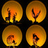 Sunset Lamp Projector, Sunset Light Sunlight Lamps, Sunset Projection Lamp, Golden Hour Sunlamp Solset Lamp, The Sun Set Aura Sunrise Halo Lights Bright, Led Romantic Vibe Night Light for Room Decor