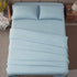 SONORO KATE Bed Sheet Set Super Soft Microfiber 1800 Thread Count Luxury Egyptian Sheets 16-Inch Deep Pocket?Wrinkle -3 Piece (Spa Blue, Twin XL)