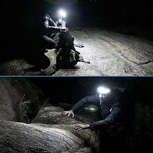 Hurkins Orbit, 180? Wide Angle 1000 Lumens Rechargeable Waterproof LED Headlamp. Great for Camping, Hunting, Runners, Hiking, Outdoors, Fishing,Industrial Purpose.