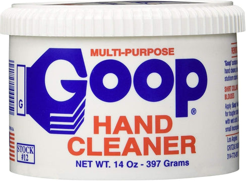 Goop Multi-Purpose Hand Cleaner - Waterless Hand Degreaser and Laundry Stain Remover - Non-Toxic and Biodegradable Cleaner to Remove Dirt, Oil, Paint, Ink, and Clothes Stains - Original, 14oz (Pack of 2)