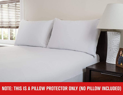 Guardmax Waterproof Pillow Protectors - Zippered Pillow Covers Bed Bug Hypoallergenic Pillow Cases, Protects from Dirt, Debris - Standard Size (20"x26") 4 Pack