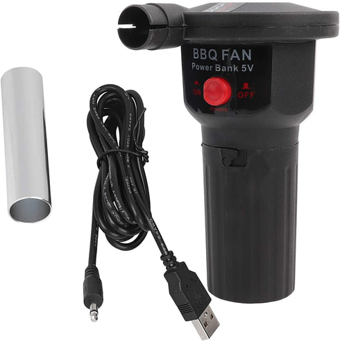 Portable BBQ Fan DC 5V USB Cable BBQ Air Blower Ventilator Grill Aid Blowing Machine Outdoor Camping Picnic Grill Cooking Tool