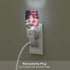 Set of 2 Led Night Lights, Fireworks 4th of July American Flag Patriotic Auto Dusk-to-Dawn Sensor Night Lamp Home Decorative for Adult
