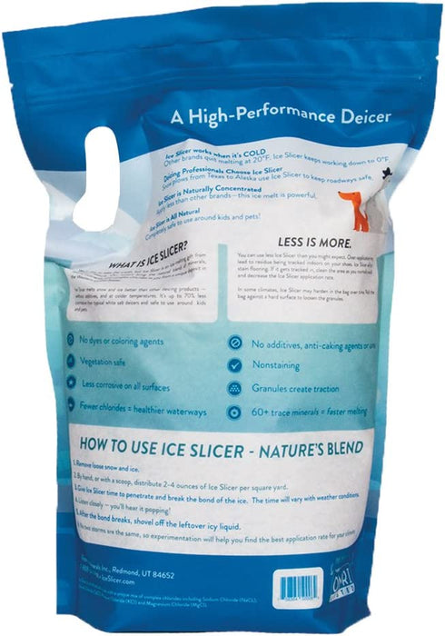 REDMOND Ice Slicer - Ice Melt Salt, Kid & Pet Safe Deicer, All-Natural Granular Ice Melt (10 LB)