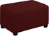 Easy-Going Stretch Ottoman Cover Folding Storage Stool Furniture Protector Soft Rectangle slipcover with Elastic Bottom(Ottoman Small,Wine)