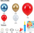 ROYWEL 95pcs Balloon Garland Arch Kit, Superhero Avengers Theme, Party Supplies Decorative for Kids, Red White Latex Balloons and Blue Gold Metallic Balloons for Baby Showers, Birthday, Festival, Weddings, Graduations, Corporate Events