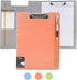 Foldable Clipboard, Enclosed Clipboards Folio,360 Degree Flip Folio Clipfolio,Closing Clipboard Padfolio, Used for Nurse Clipboard and Office Arch Clipboard,Colorful Covered Clipboard. (Orange, Upper)