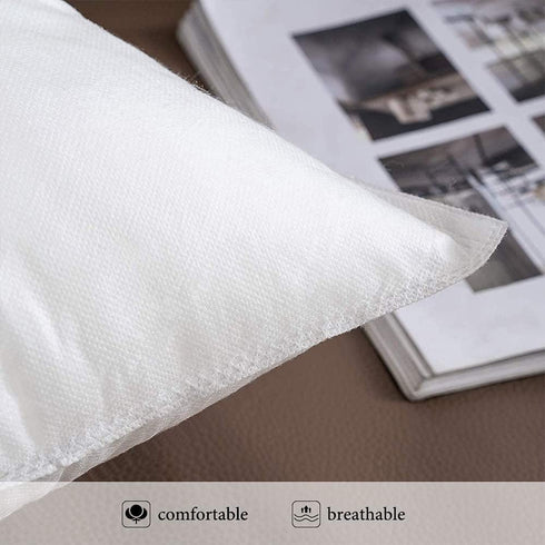 MIULEE Set of 2 Throw Pillow Inserts, Hypoallergenic Stuffer Pillow Inserts Decorative Rectangle Premium Sham Pillow Forms for Sofa Couch Bed 12x20 Inch