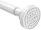 TEECK Shower Curtain Rod, 26-39 Inch Adjustable Tension Spring, Shower Rod, Premium Stainless Steel, Anti-Slip, No Drilling, No Rust, Never Collapse, for Bathroom, White, Easy to use