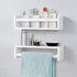 AHDECOR Nursery Room Bookshelf Wall Mount White Floating Shelves, Display Wall Shelf for Kids Romm, Kitchen Spice Rack, Bathroom Decor, Book Shelves Organizer or Baby Nursery, Set of 2, 15 inch