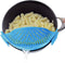 WeTest Heat Resistant Silicone Pot Strainer, Clip on Pots Pans, Pan Strainer for all Pots and Bowls - Blue