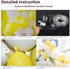 Beaumode DIY Yellow And White Balloon Garland Arch kit for 1st birthday Sunshine Lemon Daisy Honeybee Popcorn Baby Shower Bridal Shower Party Backdrop Decoration