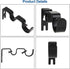 8 PCS Double Curtain Rod Brackets, Heavy Duty Curtain Rod Holders for 1and 5/8 Rod, Adjustable Double Rod Holders Hardware for Window, Bedroom, Home Curtain Rods, Drapery Rod(Black)