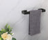 TocTen Bath Towel Rack - Square Base Thicken SUS304 Stainless Steel Towel Bar for Bathroom, Bathroom Bar Accessories Towel Rod Heavy Duty Wall Mounted Towel Holder (Matte Black, 12 Inch)