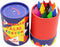 Lebze Jumbo Crayons for Toddlers, 16 Colors Non Toxic Crayons, Easy to Hold Large Crayons for Kids, Safe for Babies and Children Flower Monaco