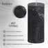 BOLSIUS Rustic Anthracite (Black) Unscented Pillar Candles - 2.75" X 7.5" Decoration Candles Set of 3 - Clean Burning Dinner Candles for Wedding & Home Decor Party Restaurant Spa- Aprox (190/68m)
