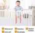 Mini Crib Mattress Protector 100% Waterproof, Without Noiseless Bamboo Quilted Ultra Soft White Terry Fitted Sheet Style (Mini Crib)