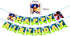 Sonic The Hedgehog Party Supplies, 20 Plates and 20 Napkins and 1 table cloth/birthday greeting card. Children's Birthday Party Decorations and Baby Shower