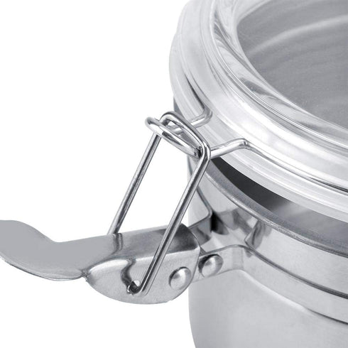 Coffee Canister Airtight - Stainless Steel Coffee Container Vacuum Sealed Storage Jar for Coffee Sugar Tea Bean(4 Sizes) (S)