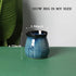 Ceramic Utensil Holder,Porcelain Utensil Crock Easy to Clean - 30oz (Gradient Blue)