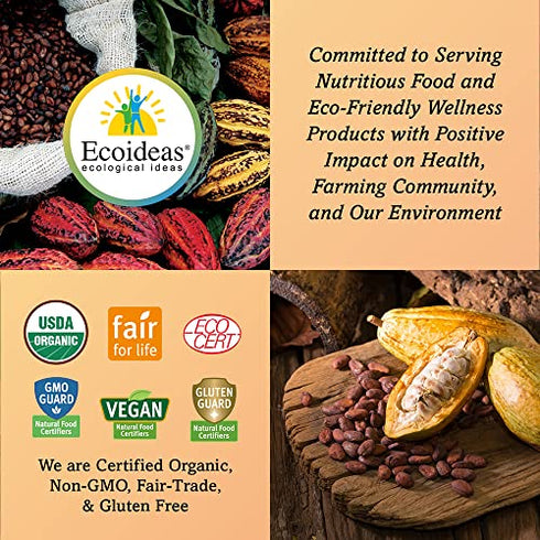 Ecoideas Org. Lupin Flour, 7.1 OZ Bag - Certified Organic, Kosher, Vegan, Low Carb, Gluten-Free, Non-GMO & Keto Friendly