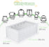 KOTHER Wardrobe Clothes Organizer - 7 Grids Breathable Clothing Organizer for Pants Jeans Sweater- Foldable Clothes Compartment Storage Organizer for Drawer Closet Wardrobe (Large-2 PCS)