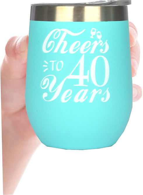 40th Birthday, 40th Birthday Gifts for Women, 40th Birthday Tumbler, 40th Birthday Decorations for Women, Gifts for 40 Year Old Woman, Turning 40 Year Old Birthday Gifts Ideas for Women