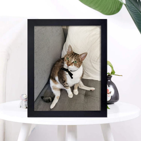 8x10 Picture Frame Set of 3 for Wall Mount or Tabletop Display,Made of Wood,Wall Mount 8" x 10"Photo Frame Poster Frames Decor,Black