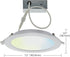 Satco S11262 Starfish 6 Inch Edge-Lit WiFi Smart LED Recessed Downlight, Works with Siri, Alexa, Google Assistant, SmartThings, Tunable White, 850 Lumens