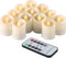 Flameless Candles Tea Lights with Remote Votive LED Flickering Tea Light with Timer, Realistic TeaLights Fake White Candles, Battery Operated Candle 200 Hours Holiday Decor - 1.8" Set of 12 Candles