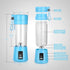 Gracejoful Portable Blender,Personal Blender,Smoothies Mini Jucier Cup USB Rechargeable and Personal Size Blender Shakes,380ml,Fruit Juice,Mixer, Blue