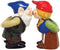 Religious Gifts Kissing Gnomes Ceramic Magnetic Salt and Pepper Shaker Set