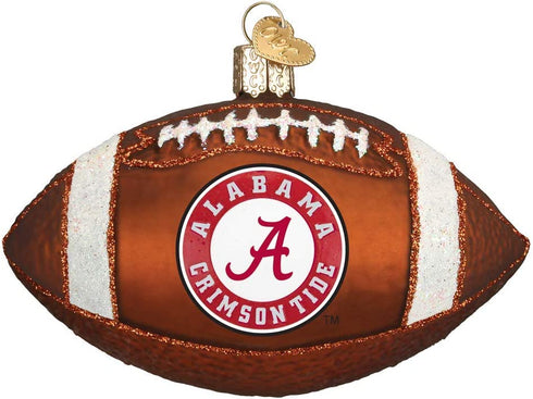 Old World Christmas University of Alabama Glass Blown Ornaments for Christmas Tree Football