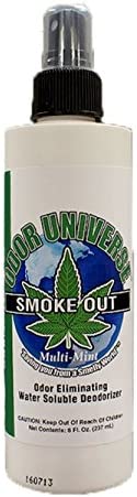 Odor Universe Smoke Out Smoke Smell Remover Removes Smell of Cigars Cigarettes Pot Smelland other Smoke and Organic Smells Including Spoiled Milk and Other Car and Home Smells 8 oz. Bottle
