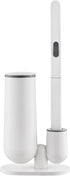 Toilet Wand Kit- ELPHECO Toilet Disposable Brush and Holder Set, Toilet Bowl Wand, Toilet Starter Kit Handle Wand Storage Caddy with 6 Refills, Toilet Cleaning Set for Bathroom Cleaning