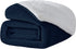 CozyLux Sherpa Fleece Blanket Twin Size Navy Blue 60" x 80" Soft Lightweight Fuzzy Reversible Throws Cozy Warm Thick Plush Blankets Luxury Microfiber Winter Bed Blanket for Camping Couch Sofa Chair