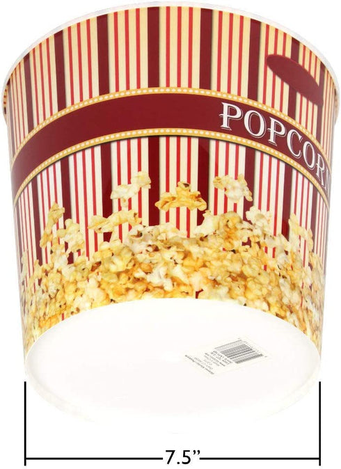Time for Treats Popcorn Container, Large, Burgundy