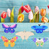 Wood Butterfly Crafts Butterfly Unfinished Wood Cutouts Blank Butterfly Wooden Paint Crafts for Kids Home Decoration Craft Project, 9 Styles (27)