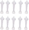 Rocky Mountain Goods Rigid Door Stop White - Heavy Duty Solid Door Stop with Quiet Rubber Tip - Quieter Than Spring Door Stops - Easy Install -Baby Proof Non Removable end (10)