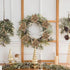 Jim's Cabin Artificial Flowers Pack of 12 Glitter Poinsettias for Christmas Tree Ornaments Butterfly Christmas Gold Decorations (Gold Brown)
