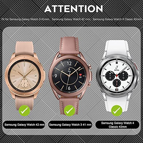 (4 Pack) Orzero Compatible for Samsung Galaxy Watch 4 Classic 42mm, Watch 3 (41mm), Watch (42mm) Tempered Glass Screen Protector, 2.5D Arc Edges 9 Hardness HD Bubble-Free (Lifetime Replacement)