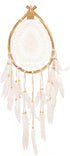 Dream Catcher for Bedroom Decoration Boho Style Dreamcatcher Hand Crafted Bohemian Decor Item Teardrop Shape Weddings Crochet Hippie Gypsy Style Wall Hanging Hand Made Ornament 9.5" x 32"