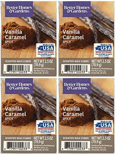 Better Homes and Gardens Vanilla Caramel Spice Wax Cubes - 4-Pack